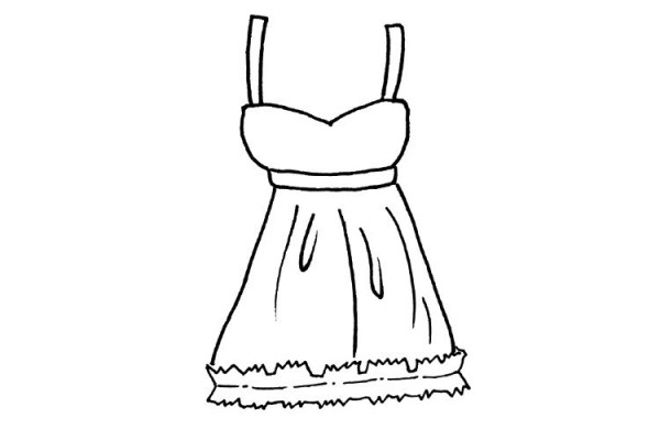 A simple drawing of a set of clothes