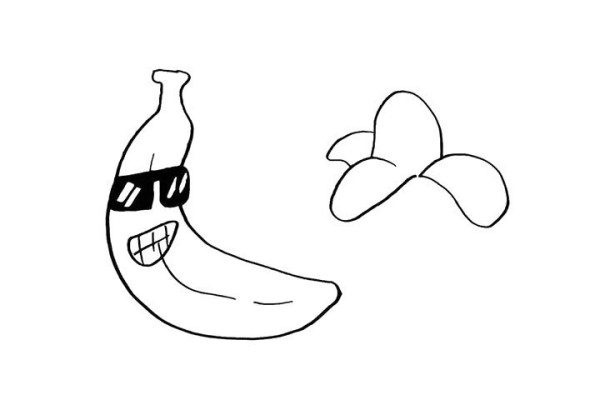 How to draw a banana