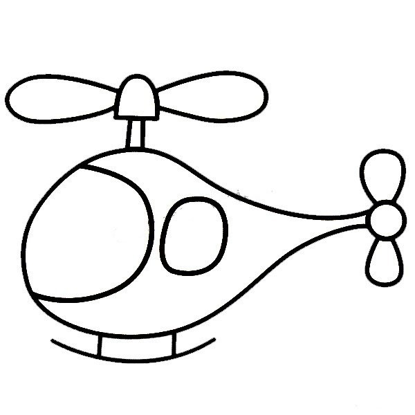 Children learn to draw helicopters