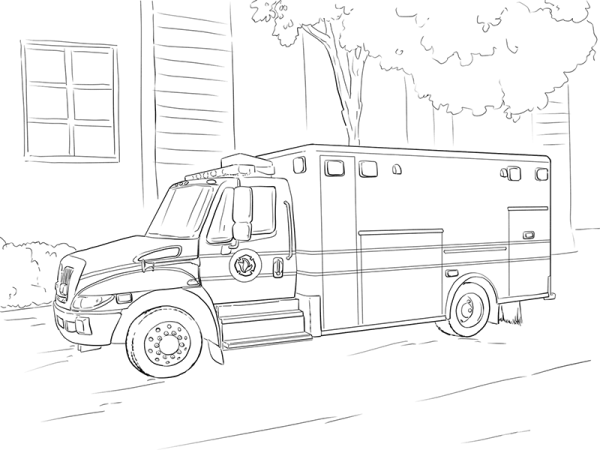 How to draw an ambulance