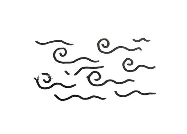 6 simple drawing pictures of waves