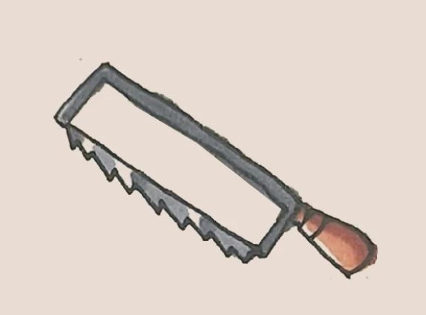 Simple drawing of saw