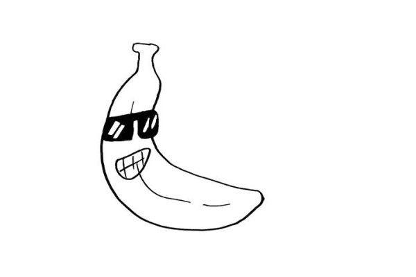 How to draw a banana