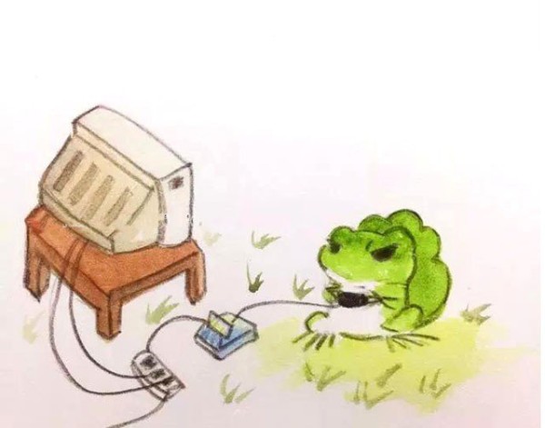 Traveling frog playing games