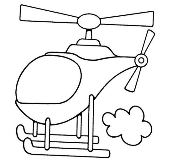 Helicopter in the sky