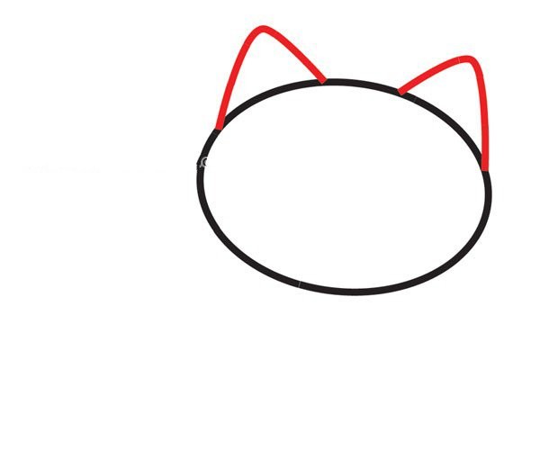 How to draw a cute kitten playing on a football