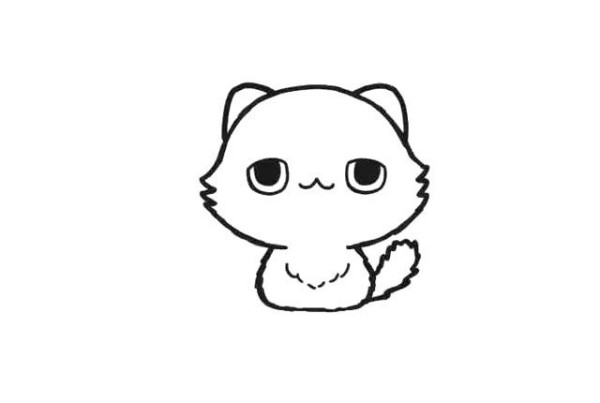 How to draw a Persian cat in simple strokes