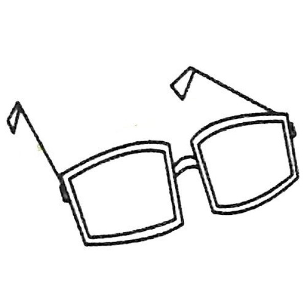 A complete collection of simple drawings of glasses and the steps of how to draw them