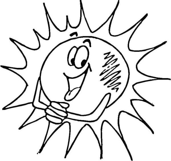 How to draw cartoon sun