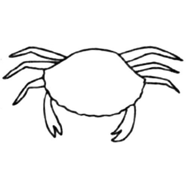 Crab simple drawing tutorial