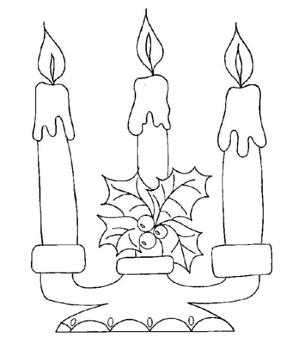 candle simple drawing picture