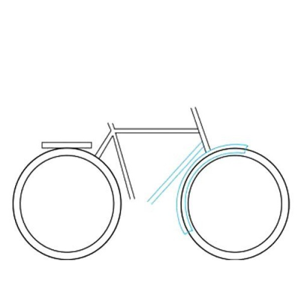 Super simple drawing tutorial how to draw a bicycle