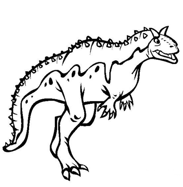 Dinosaur picture collection Carnotaurus simple drawing picture