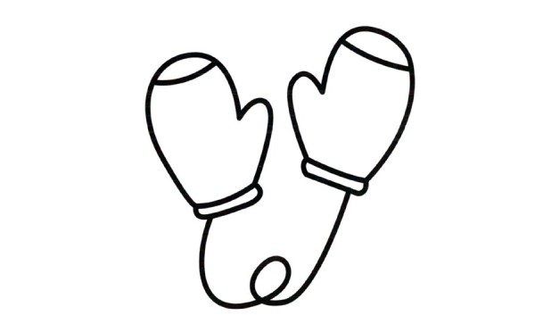 How to draw gloves with simple strokes