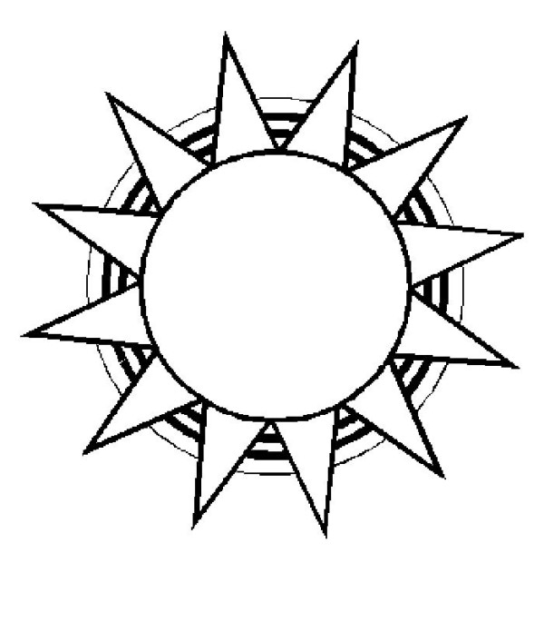 How to draw seven suns in simple strokes