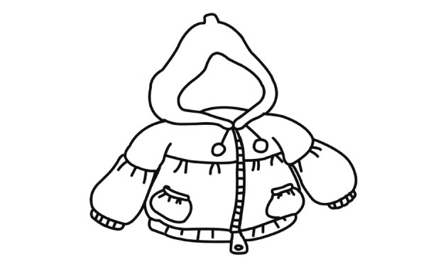 Coat simple drawing picture