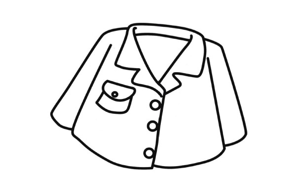 Coat simple drawing pictures