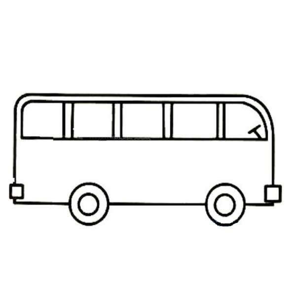 Simple bus drawing for children