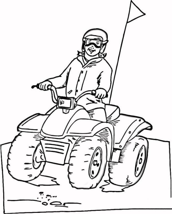 ATV simple drawing picture