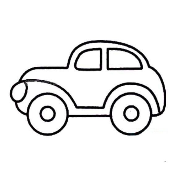 Childrens simple drawing pictures of cars