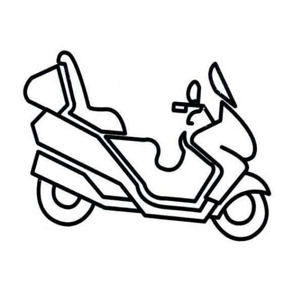 Childrens simple drawing pictures of motorcycles