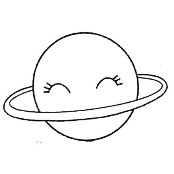 Complete collection of planet simple drawings and drawing steps