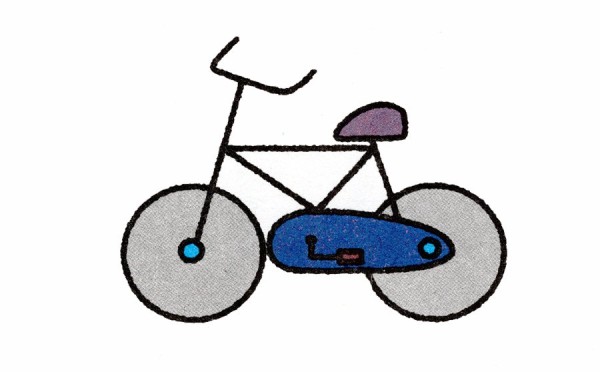 How to draw a bicycle with simple strokes