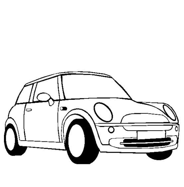 Complete collection of simple car drawings and simple drawing pictures of hatchbacks