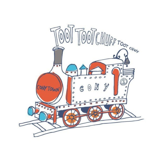 Cute cartoon train