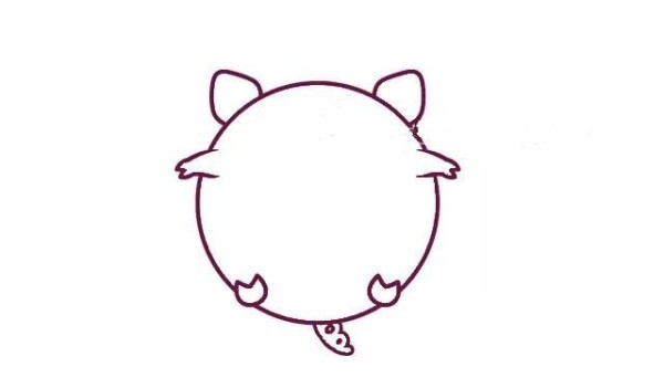 How to draw a pink pig