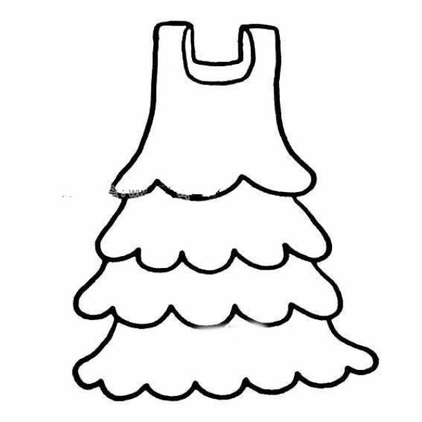 Dress simple drawing pictures