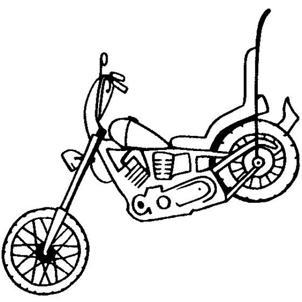 Simple drawing of motorcycle Harley motorcycle simple drawing picture