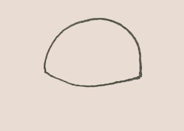 Simple drawing of duck cap