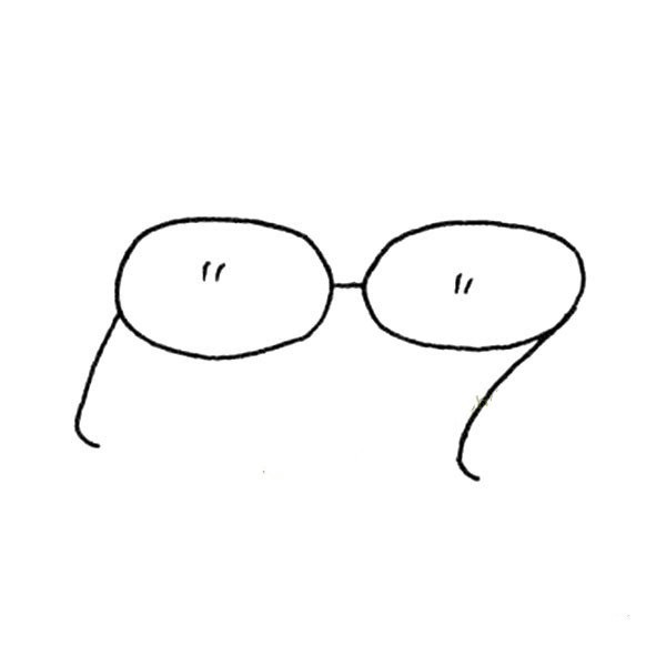 Simple drawing of glasses