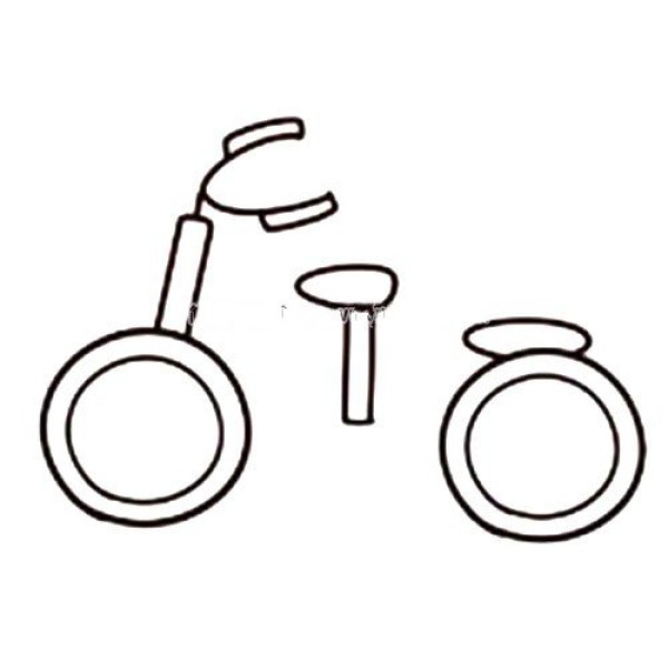 Super cute bicycle simple drawing tutorial