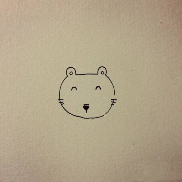 Simple drawing method of little lion