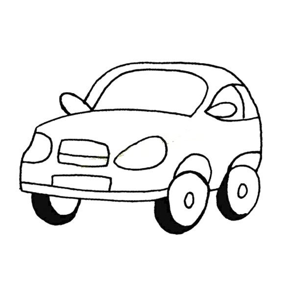 Cute car simple drawing picture