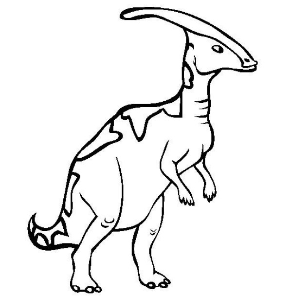 Complete collection of dinosaur pictures and simple drawing pictures of Parasaurolophus