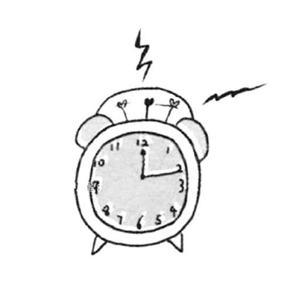 Cute alarm clock simple drawing tutorial