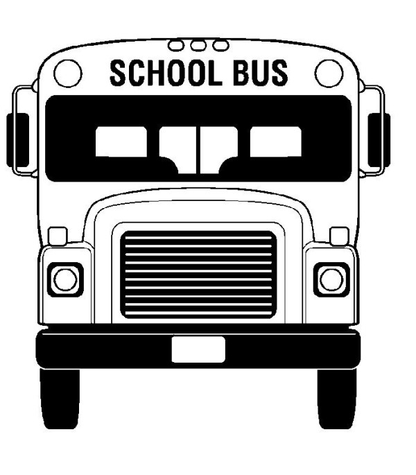 Simple drawing of transportation vehicle, simple drawing of bus and car content picture