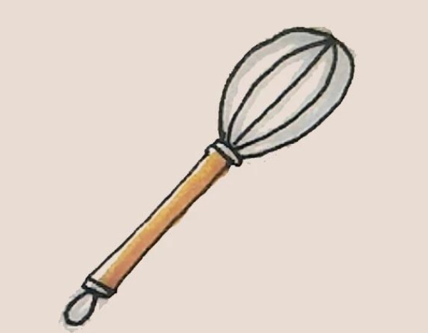 Simple drawing of egg beater