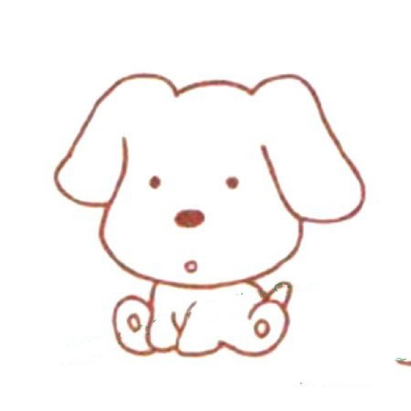 Q cute puppy simple drawing tutorial