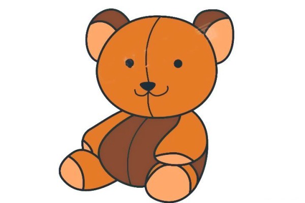 How to draw a teddy bear in simple strokes