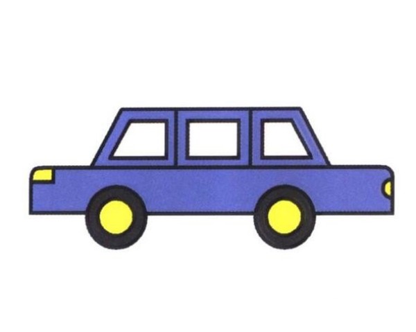 A complete collection of simple drawings of cars, sketches and colors