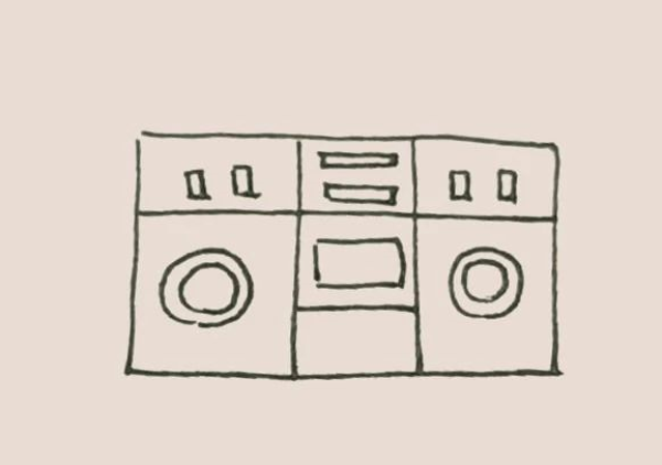 Simple drawing audio tape