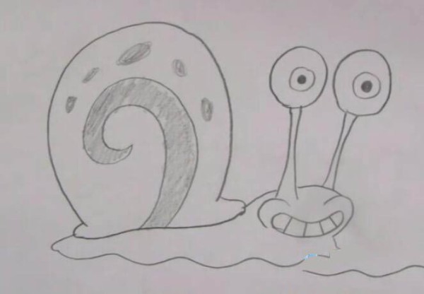 Draw a cute snail in five easy steps