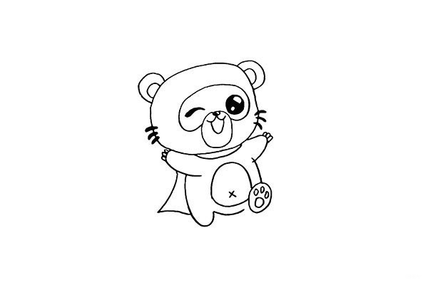 How to draw a little bear