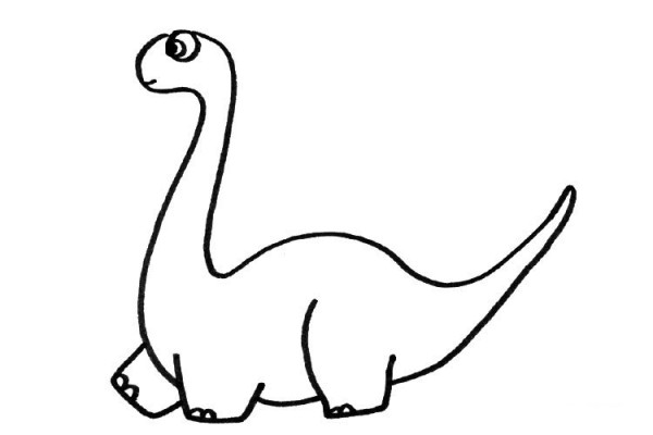 Baby loves to draw dinosaurs