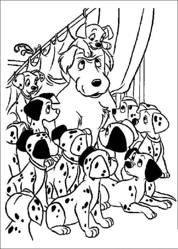 101 Dalmatians simple drawing pictures