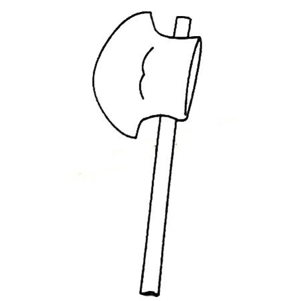 Complete collection of simple ax drawings and drawing steps